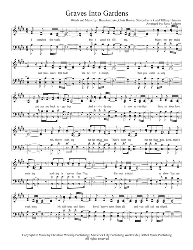 Graves Into Gardens (arr. Ross Rodgers)