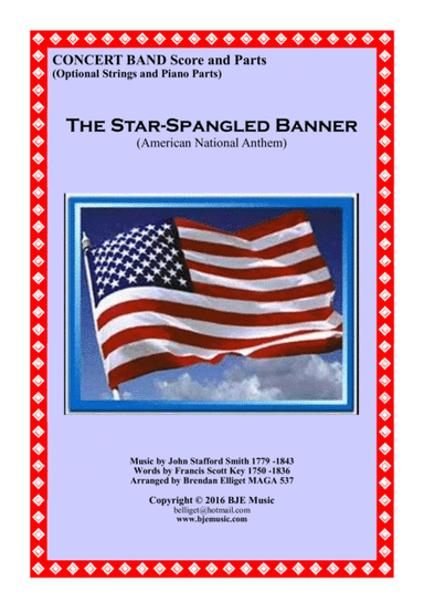 The Star-Spangled Banner - Concert Band with Strings Score and Parts PDF (arr. Brendan Elliget MAGA 537)