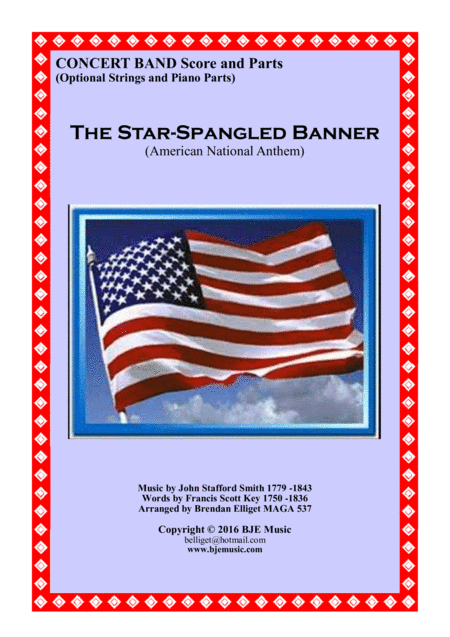 The Star-Spangled Banner - Concert Band with Strings Score and Parts PDF (arr. Brendan Elliget MAGA 537)