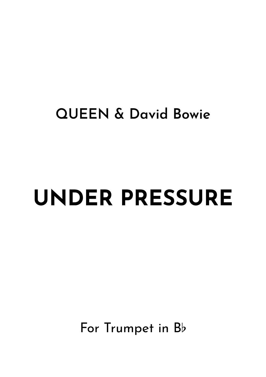 Under Pressure (arr. Jireh J.)