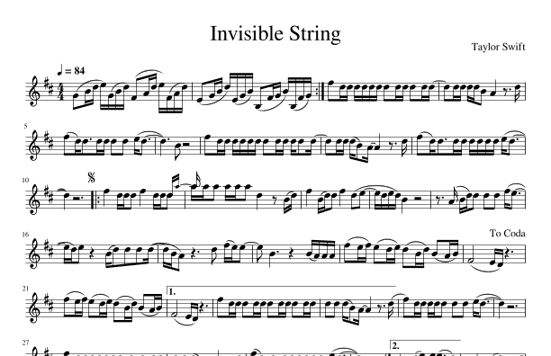 Invisible String (arr. Julia Mills)