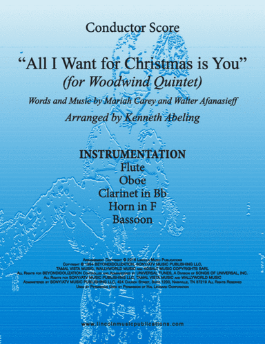 All I Want For Christmas Is You (arr. Kenneth Abeling)