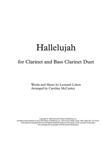 Hallelujah (arr. Caroline McCaskey)