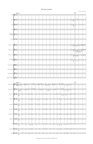 Niel Gow's Lament (Concert Band - Score) (arr. Emily Gray)