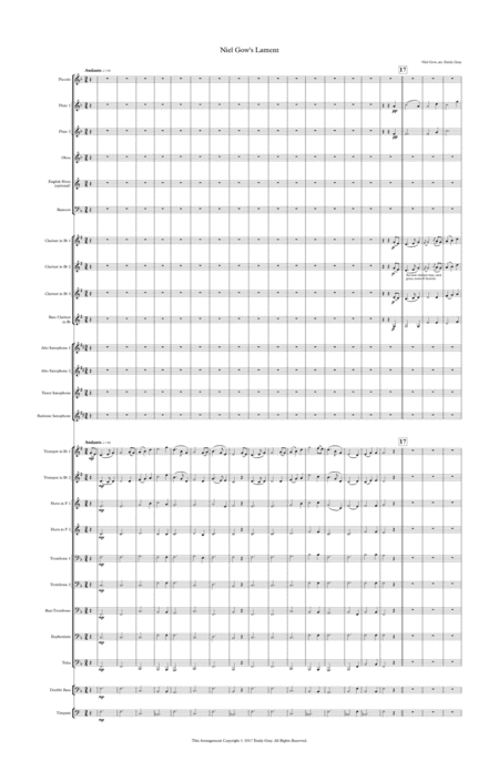 Niel Gow's Lament (Concert Band - Score) (arr. Emily Gray)