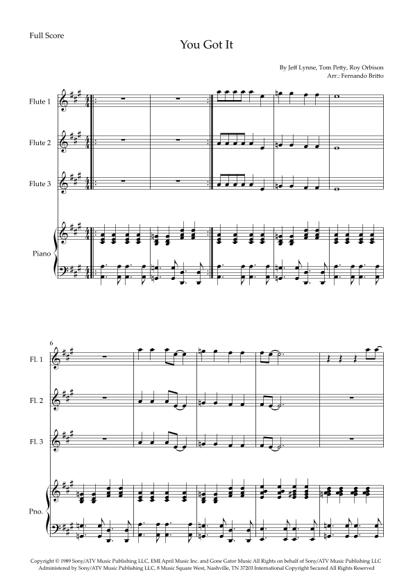 You Got It (arr. Fernando Britto)