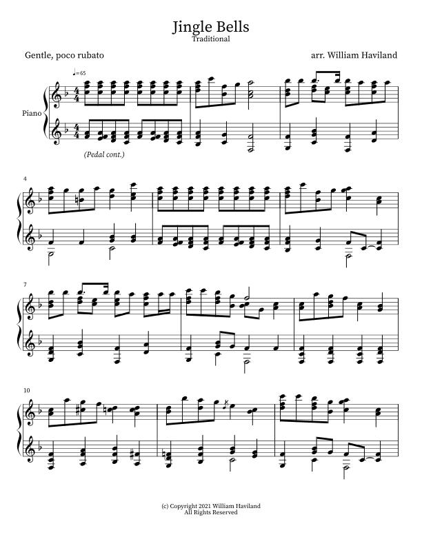 Jingle Bells (arr. William Haviland)