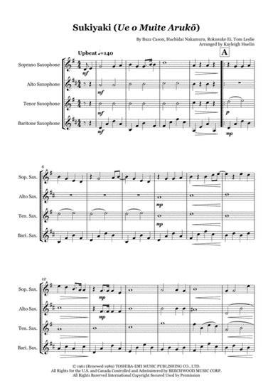 Sukiyaki (arr. Kayleigh Huelin)