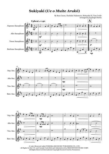 Sukiyaki (arr. Kayleigh Huelin)