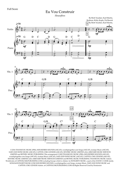 Build My Life (arr. Fabio Britto)
