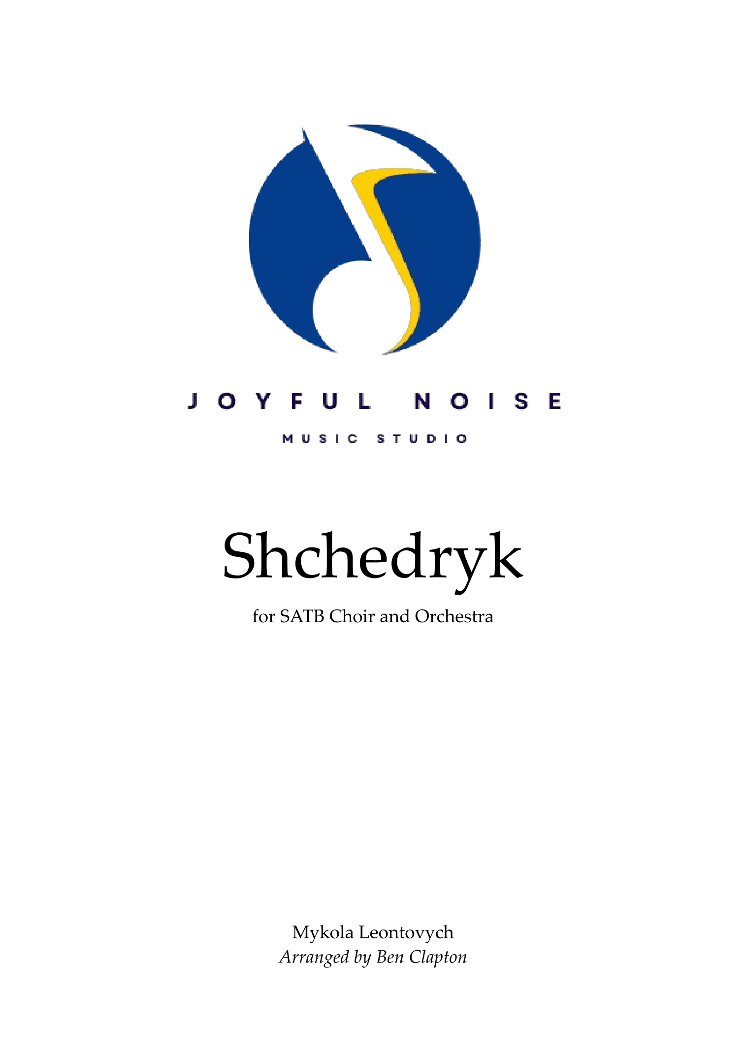 Shchedryk (arr. Ben Clapton)