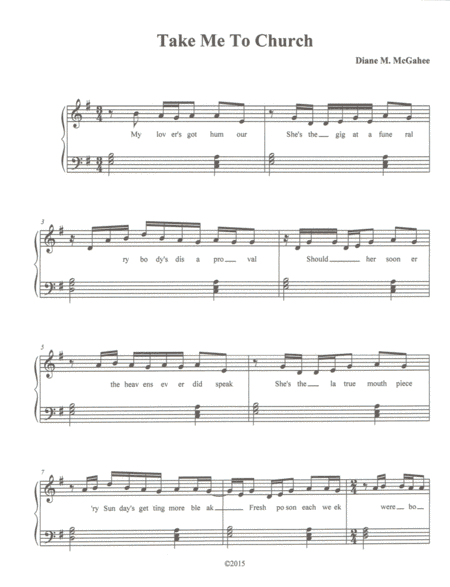 Take Me To Church (arr. Diane M. McGahee)
