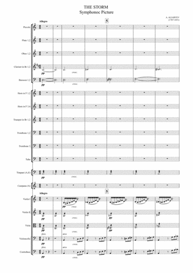 THE STORM  Symphonic Picture (arr. Igor Zugrov)