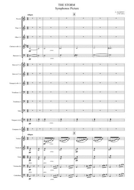 THE STORM  Symphonic Picture (arr. Igor Zugrov)