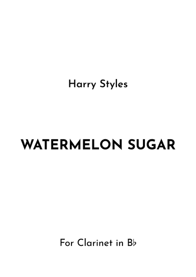 Watermelon Sugar (arr. Jireh J.)