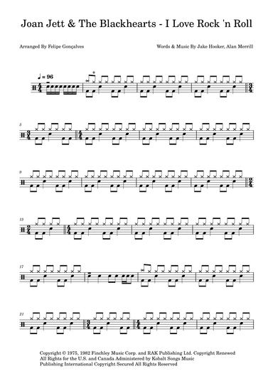 I Love Rock 'n Roll (arr. Felipe Gonçalves)
