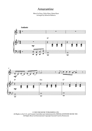 Amarantine (arr. Kaiserin Rebecca)