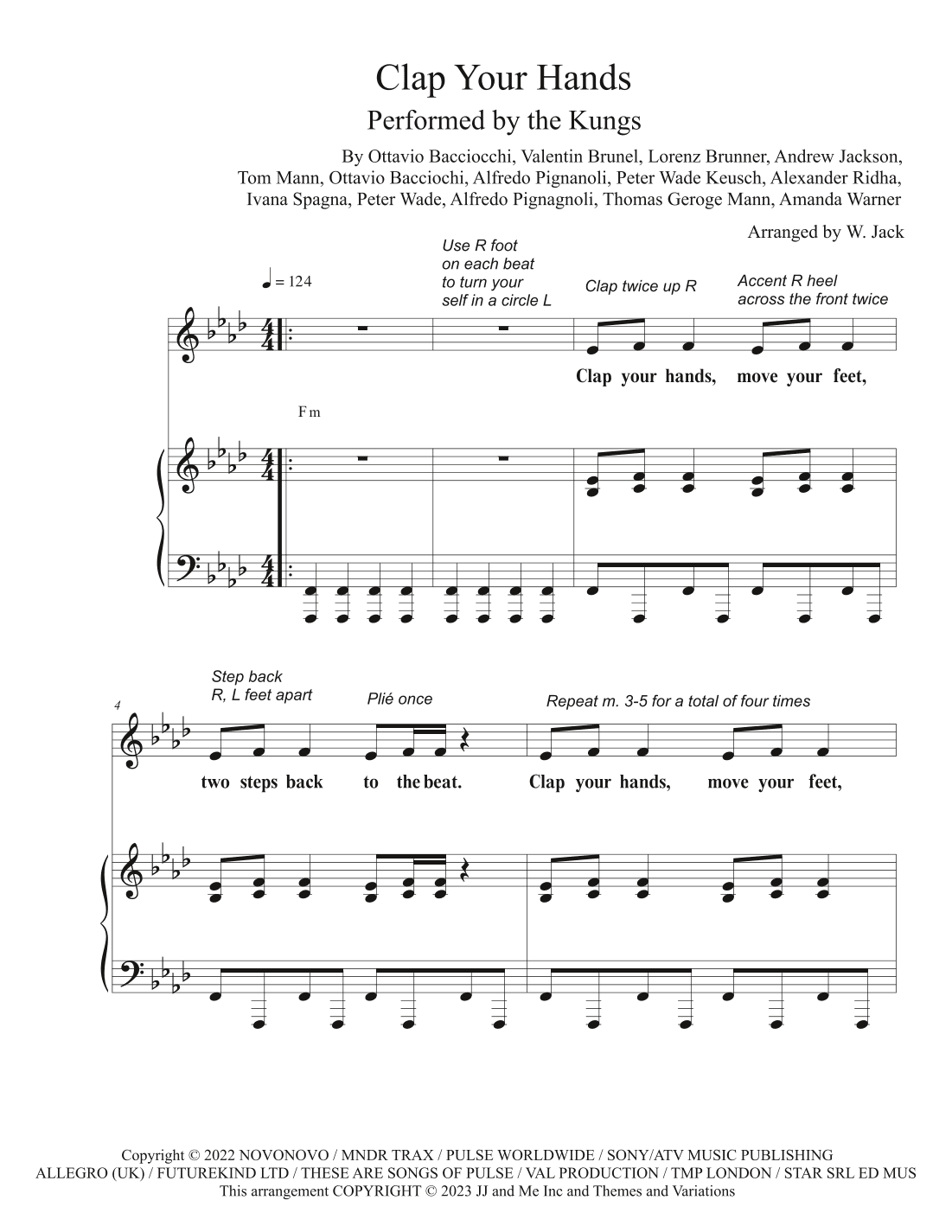 Clap Your Hands (arr. W. Jack)