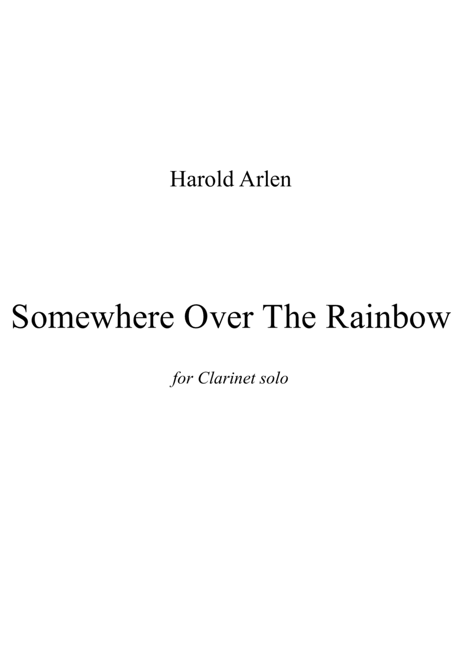 Over The Rainbow (arr. Stuart McSweeney)