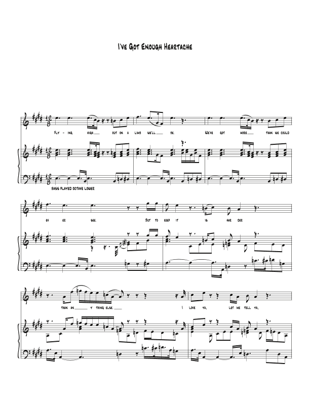 I've Got Enough Heartache (arr. Biegler)