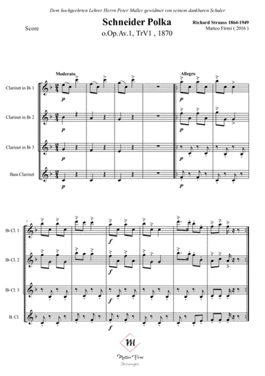 Richard Strauss - Schnider Polka (arr. Matteo Firmi)