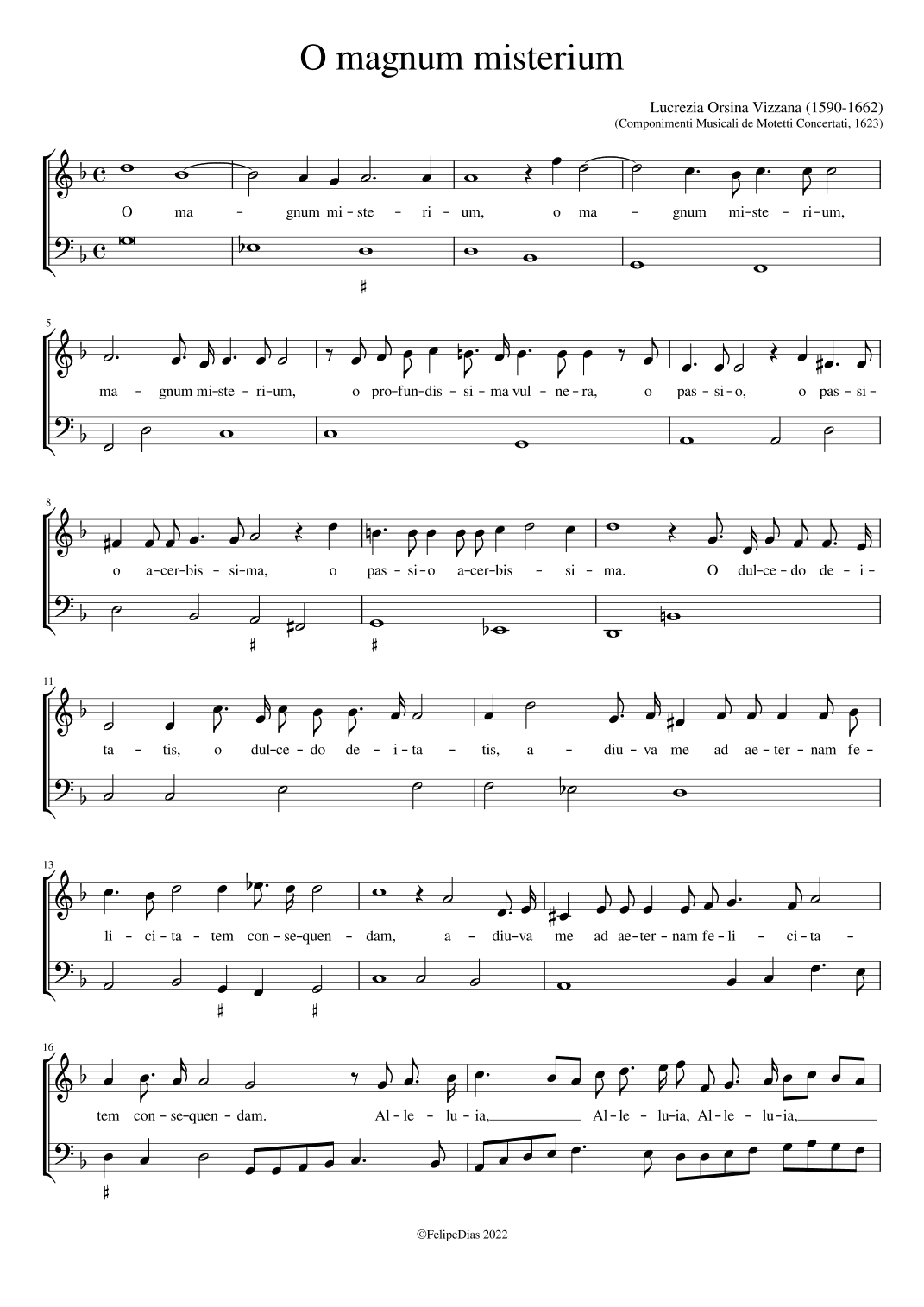 O magnum misterium (arr. Early Music Scores)