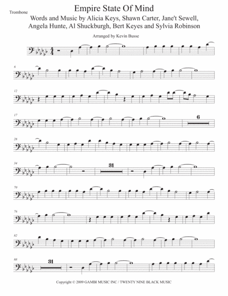 Empire State Of Mind (Part II) Broken Down (arr. Kevin Busse)