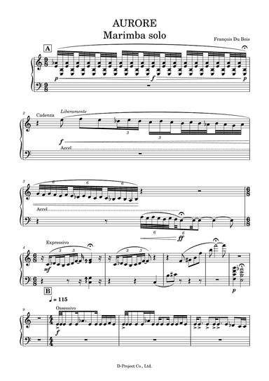Aurore (Marimba Solo)