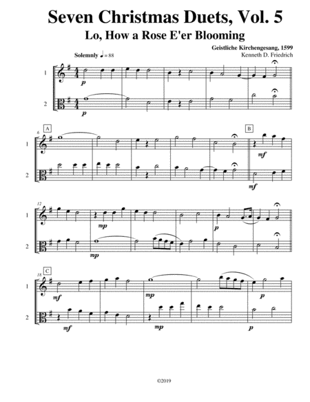 Seven Christmas Duets, Vol. 5 (arr. Kenneth D. Friedrich)