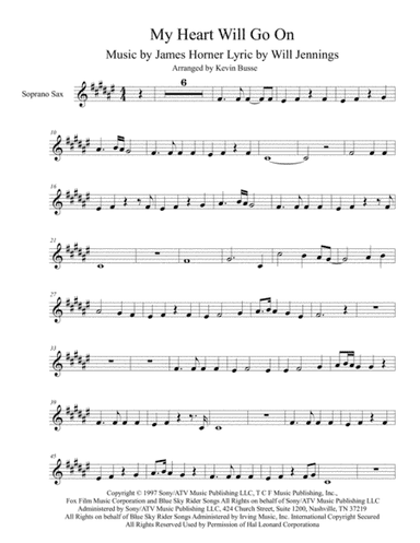 My Heart Will Go On (Love Theme from Titanic) (arr. Kevin Busse)