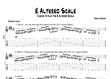 E Altered Scale (5 Ways to Play)