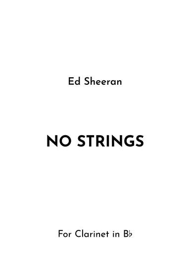 No Strings (arr. Jireh J.)