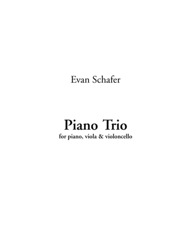 Piano Trio (2011-12)