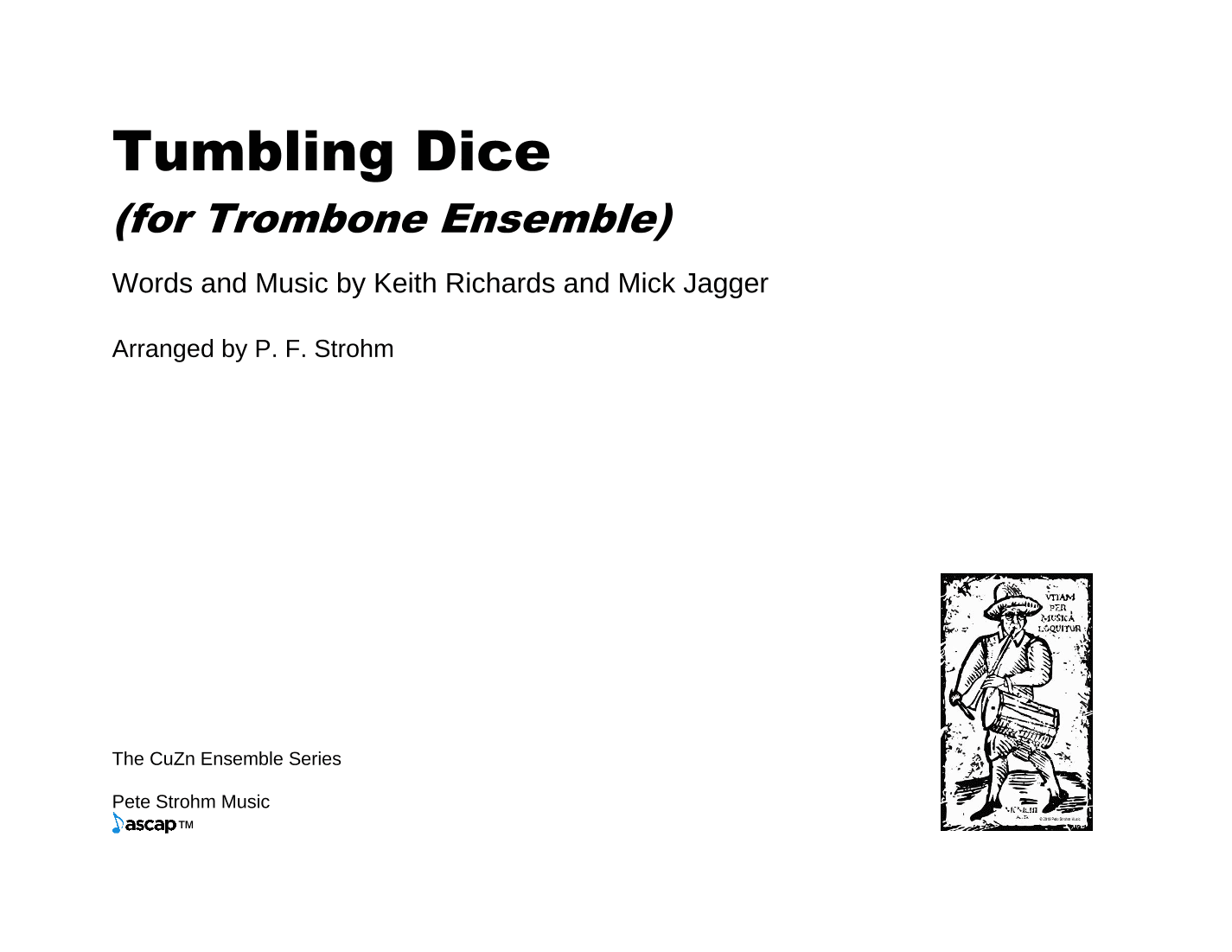 Tumbling Dice (arr. P. F. Strohm)