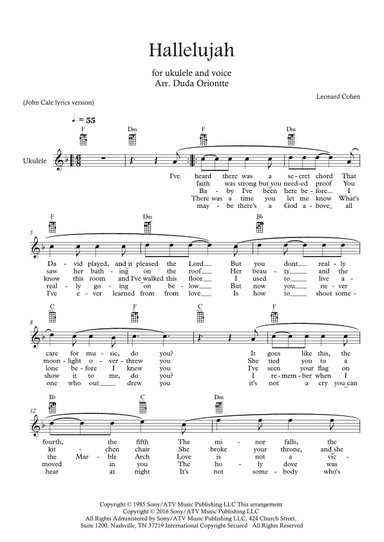 Hallelujah (arr. Duda Oriontte)
