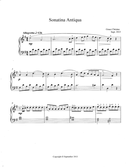 Sonatina Antiqua
