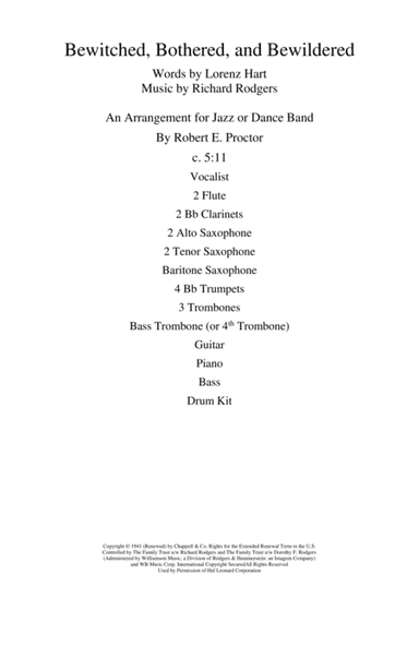 Bewitched (arr. Robert E. Proctor)