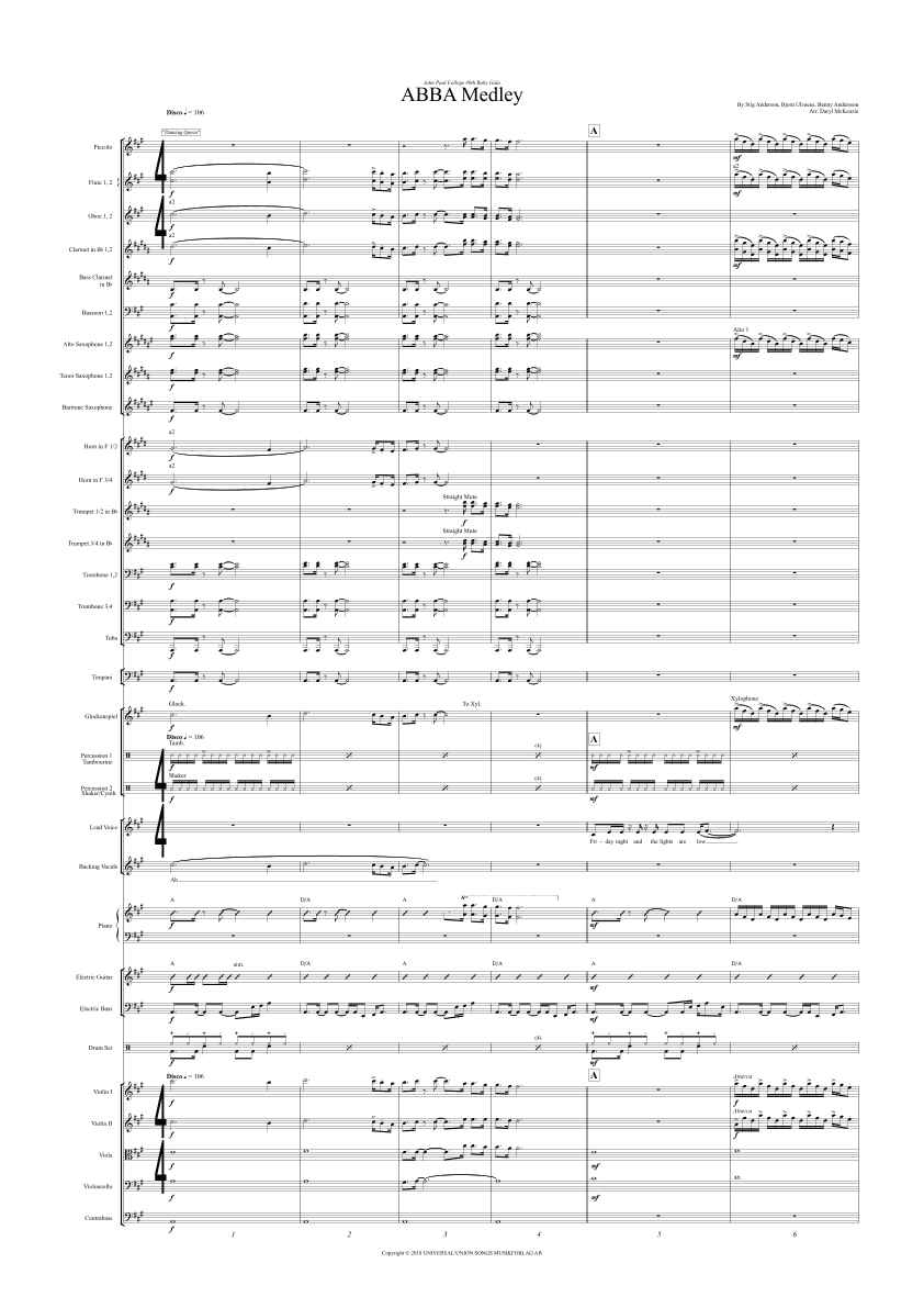 Abba Medley (arr. Daryl McKenzie)