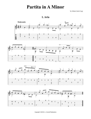 Partita in A Minor (arr. Johann Anton Logy)