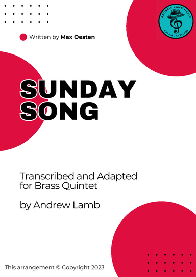 Max Oesten | Sunday Song | for Brass Quintet (arr. Andrew Lamb)