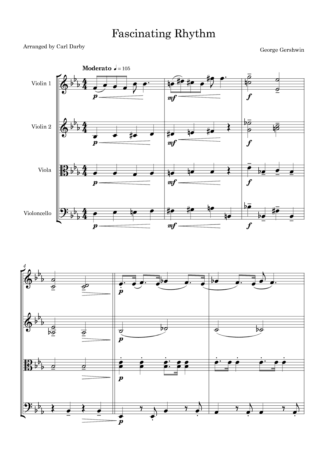Fascinating Rhythm (arr. Carl Darby)