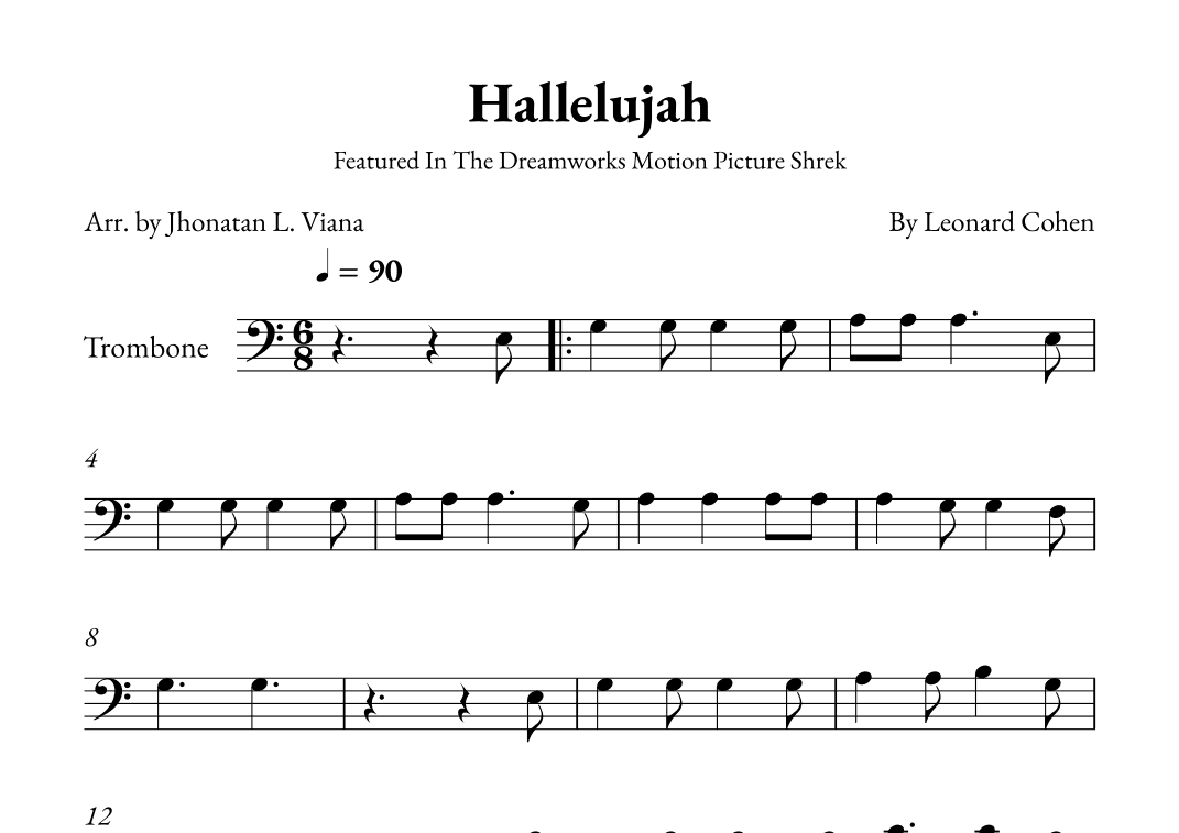 Hallelujah (arr. Jhonatan Lucio Viana)