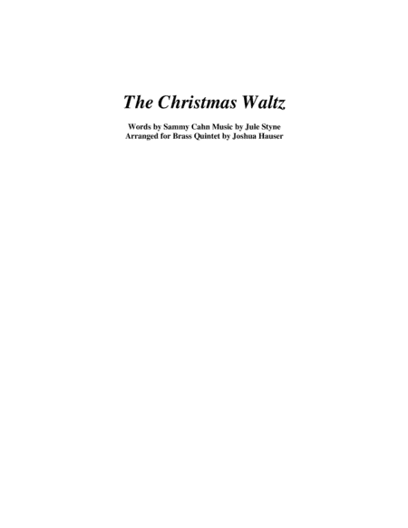 The Christmas Waltz (arr. Joshua Hauser)