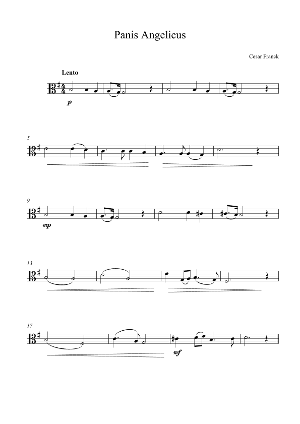 Panis Angelicus (arr. Kaiserin Rebecca)