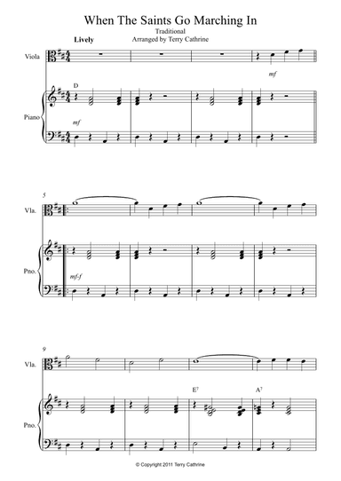 When The Saints Go Marching In (arr. Terry Cathrine)