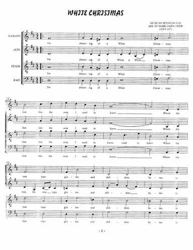 White Christmas (arr. Mark James Meier (ASCAP))