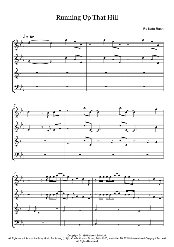 Running Up That Hill (arr. Fernanda Moura)