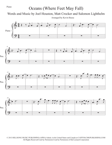 Oceans (Where Feet May Fail) (arr. Kevin Busse)