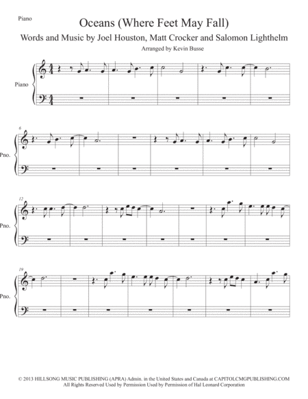 Oceans (Where Feet May Fail) (arr. Kevin Busse)