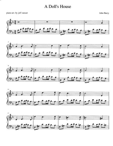 Doll's House, A (arr. jeff siesser)